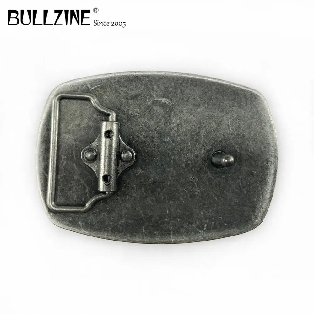 В Bullzine крест с черепами пряжки ремня оловянной отделкой FP-02751 подходит для детей