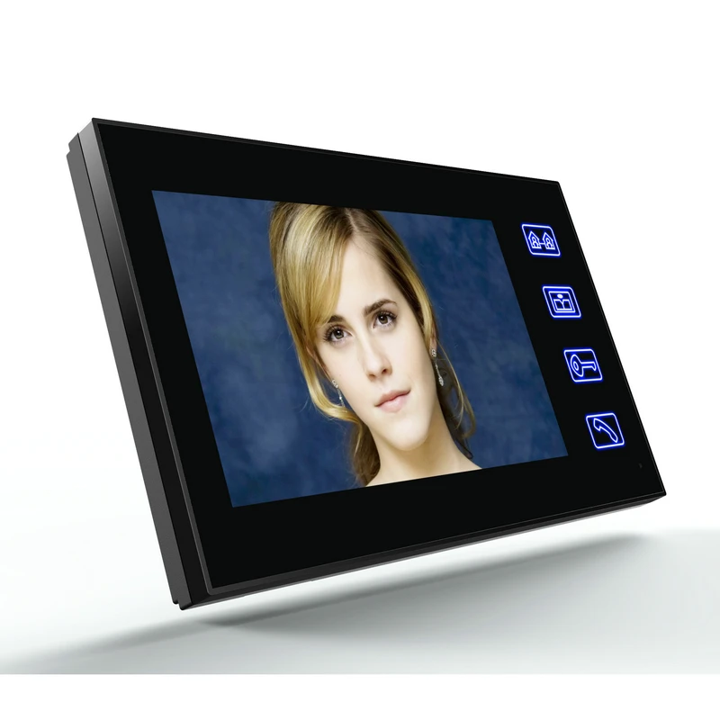 

7 inch RFID Fingerprint Video Door Phone Intercom Doorbell With IR-CUT IR Camera HD 1000 TV Line Wireless Remote