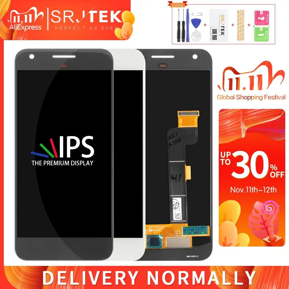 Сенсорный ЖК дисплей Srjtek для HTC Google Pixel XL сенсорный экран Nexus S1 дигитайзер