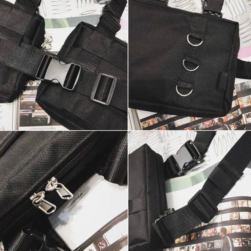 Женская нагрудная сумка в стиле хип-хоп брендовая поясная сумочка унисекс