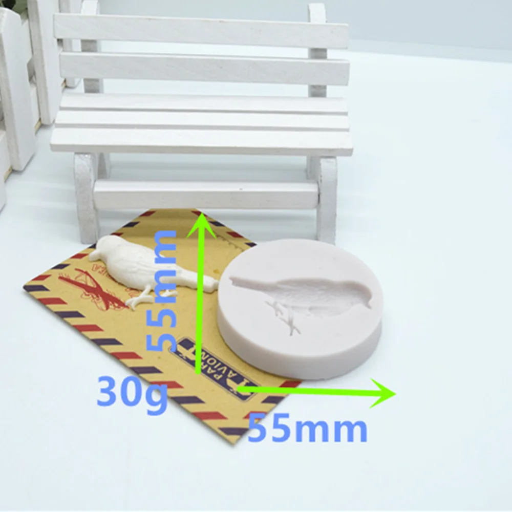 Силиконовые формы для помадки в виде милой птицы полимерные торта инструменты