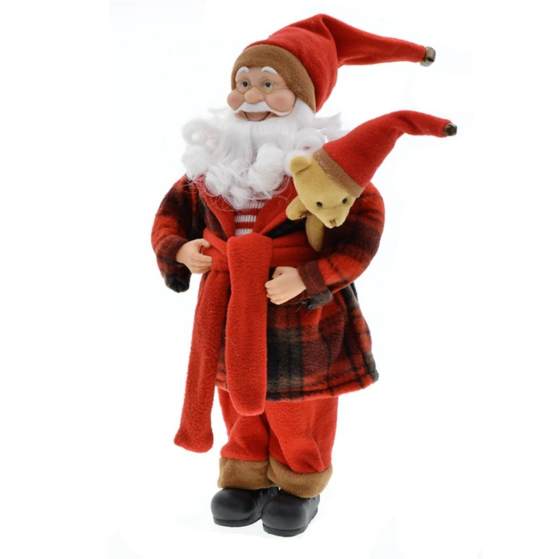 New Year Christmas Decorations For Home Santa Claus 45Cm Children's Gifts Hotel Coffee Shop Window Ornaments | Дом и сад