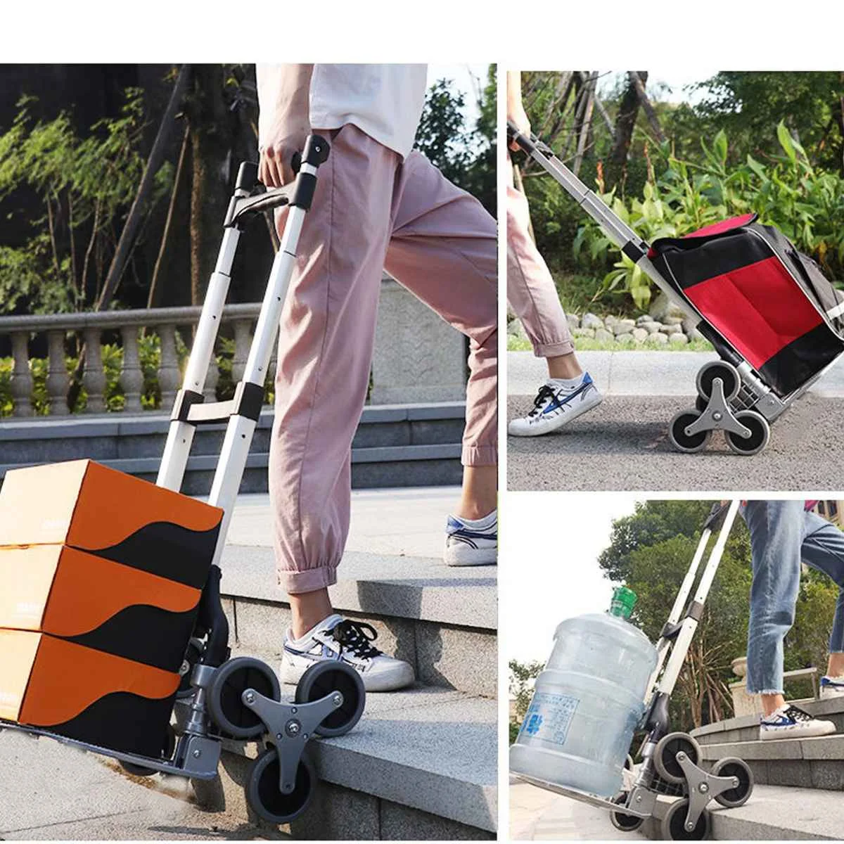 Тележка складная для подъема по лестнице наверху 330 фунтов | Дом и сад