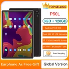 Новейший планшет P60L 10,1 дюймов 1920*1200 IPS FHD экран Двойная сеть 4G игровая офисная площадка 8 + 128 ГБ Android 10,0 планшет 5G WiFi GPS