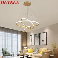 outela nordic pendant lights round contemporary led lamp creative fixture for home decoration