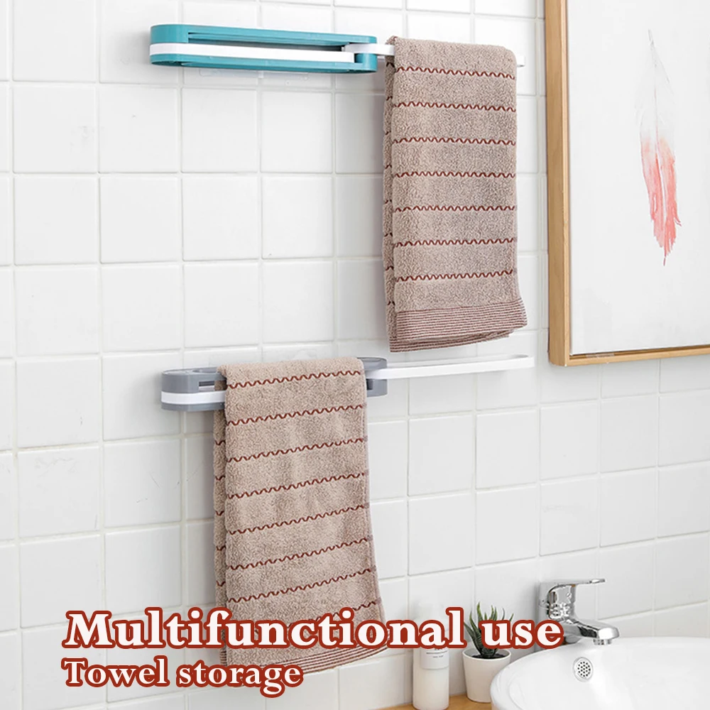 

2pcs Creative Slippers Rack Punch-Free Folding Wall-Mounted Type Slippers Hanging Holder Towel Rack For Bathroom Accessories
