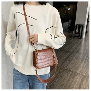 2020 crocodile pattern crossbody bags for women shouder bag messenger bag pu leather luxury handbags lady bags designer hand bag free global shipping