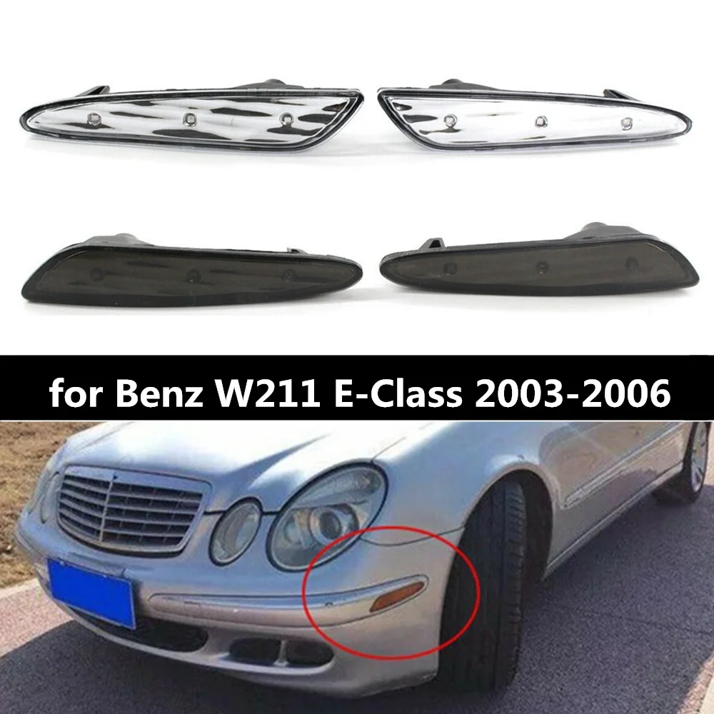 

1 Pair Car Left Right LED Side Marker Light Bumper Turn Signal Lamp Blinker For Benz W211 E Class 2003 2004 2005 2006