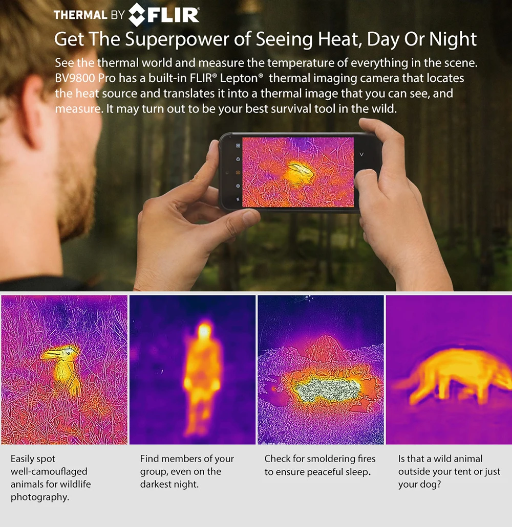 Смартфон Blackview BV9800 Pro Global First Thermal imaging Helio P70 Android 9 0 6 ГБ + 128 водонепроницаемый 6580 мАч