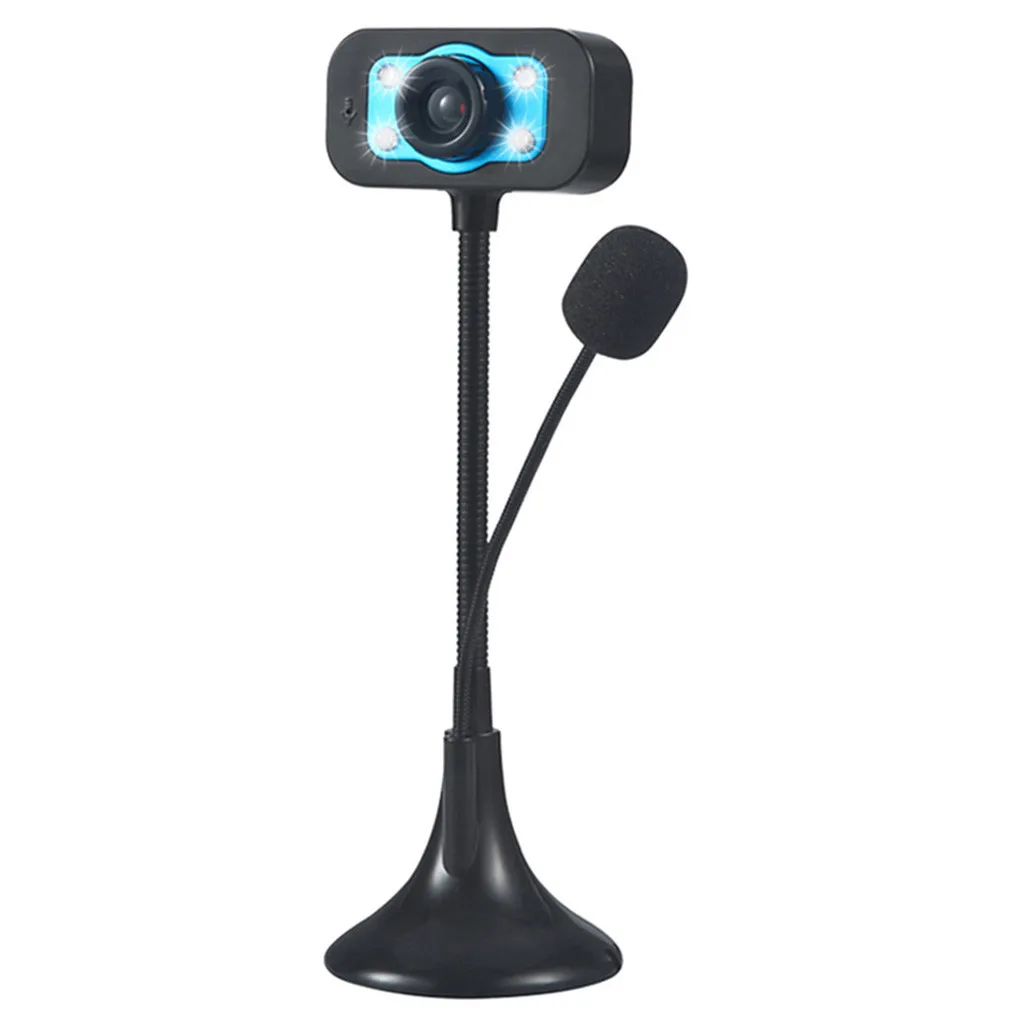LED HD Webcam Desktop Computer PC Video Usb With Microphone Night Vision Camera Calling Meetting | Компьютеры и офис
