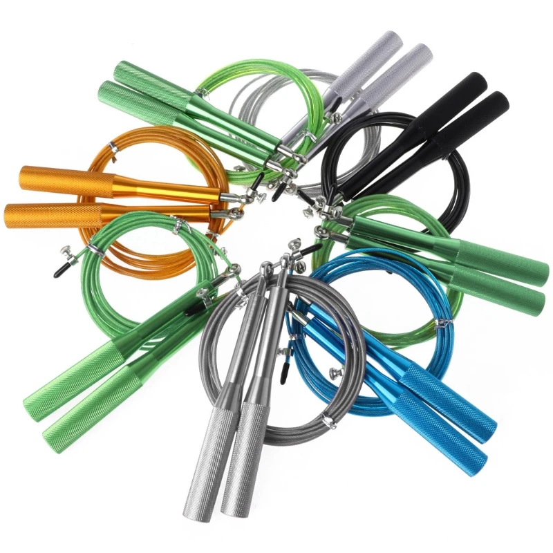 

Speed Jump Rope Steel Wire 360 Bearing Skipping Rope Gym MMA Boxing Training Adjustable Jump Rope