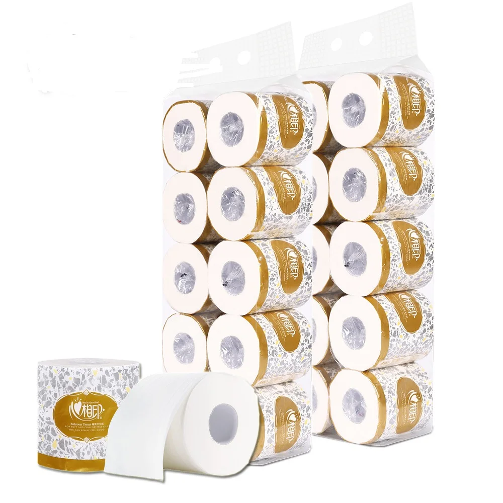 Туалетная бумага 3-слойная утолщенная туалетная домашняя кухонная мягкая