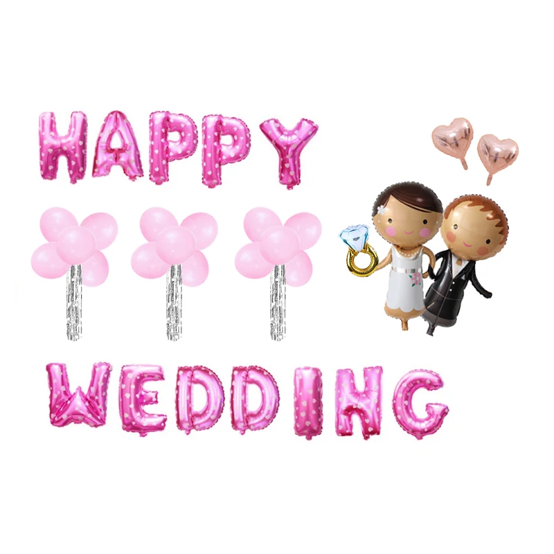 Набор надувных шаров для свадьбы фигурка невесты и жениха милое украшение
