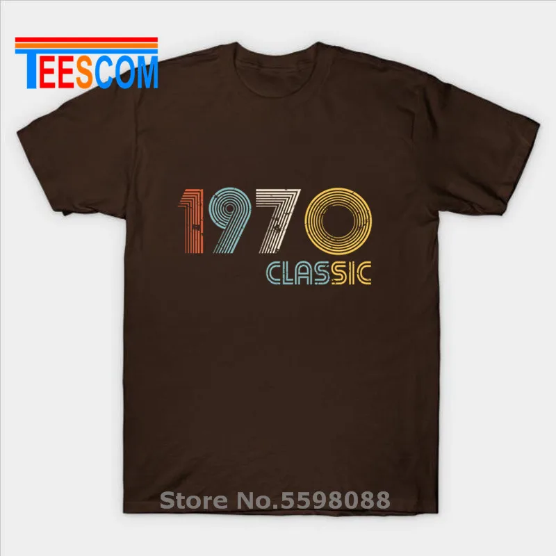 Retro casual 1970 t shirt Men classic 49 years old birthday t-shirt Summer stylish father's day tshirt Urban leisure cotton tops