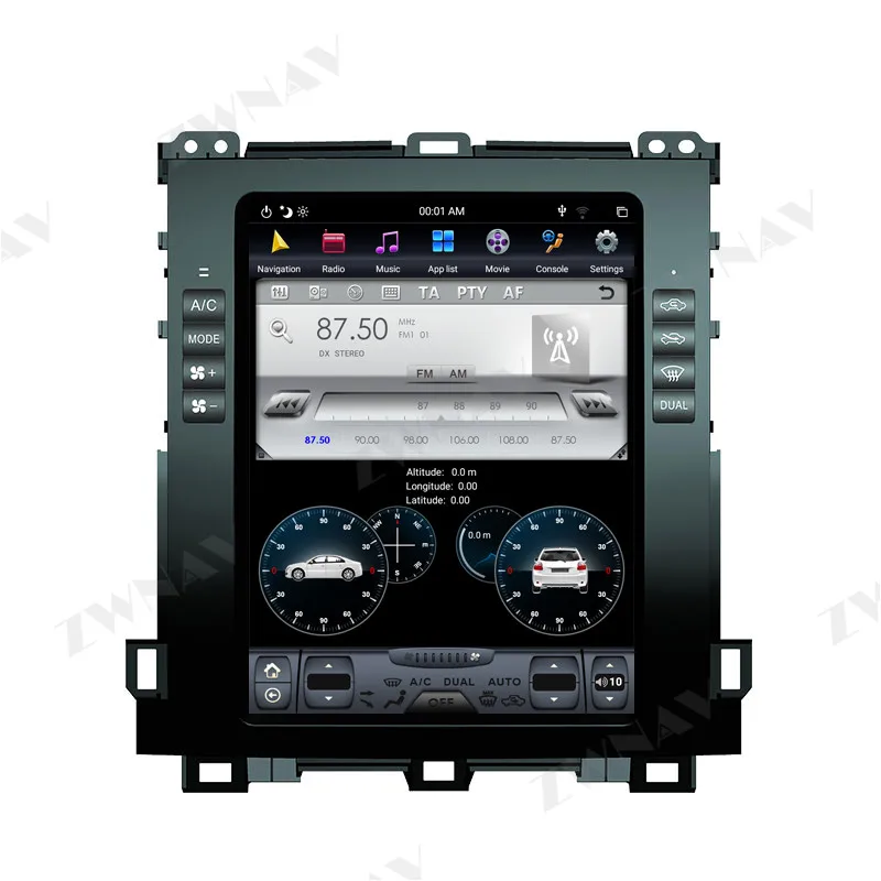 Для Toyota Land Cruiser Prado 120 для Lexus GX470 Android автомобильный головной блок мультимедийный