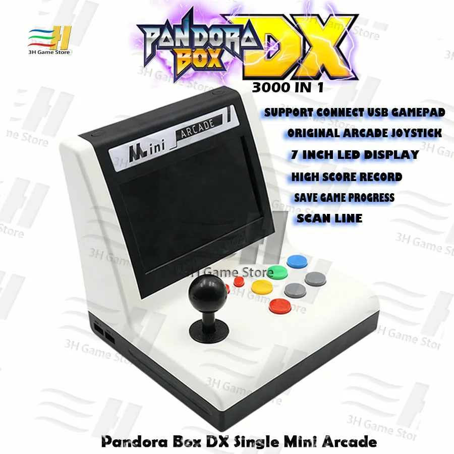 Pandora Box DX Одиночная мини Аркада Ретро аркадная бартоп построенная в 3000 1 игре есть