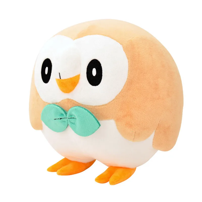 

21CM Rowlet Plush Doll Pokemon Peluche Stuffed Toy Litten Popplio Owl Anime cartoon Derivatives Gift