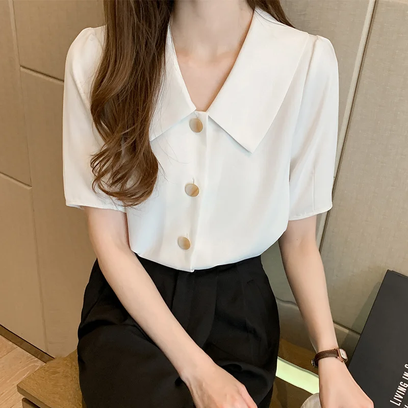 Женские топы и блузки французская рубашка в стиле ретро женский свободный