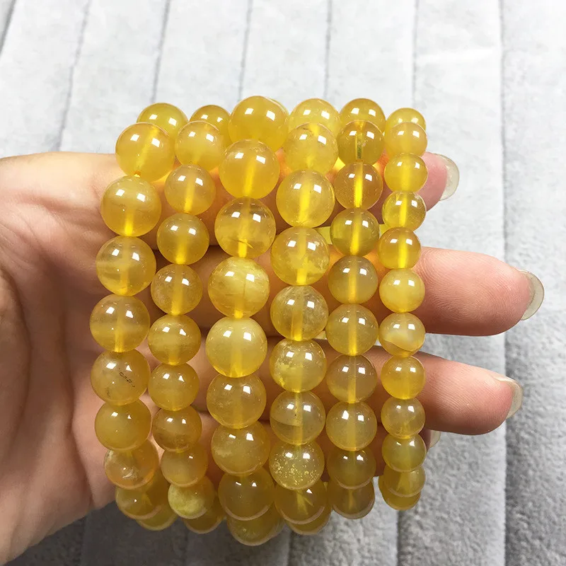 

High Quality Natural Yellow Opal Cuff Bracelet Men's and Women's Healing Power Stone Crystal Gem Jewelry Bracelet Rare Gem