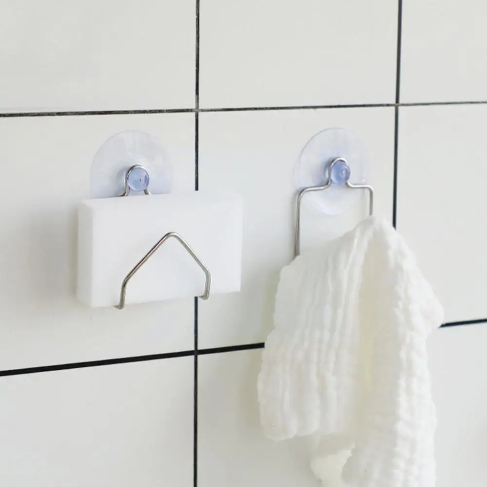 

Steel Drain Rack Portable Suction Cup Cleaning Cloth Holder Sponge Shelf Dish Kitchen Drainer Sink Accessories Rack C5L1