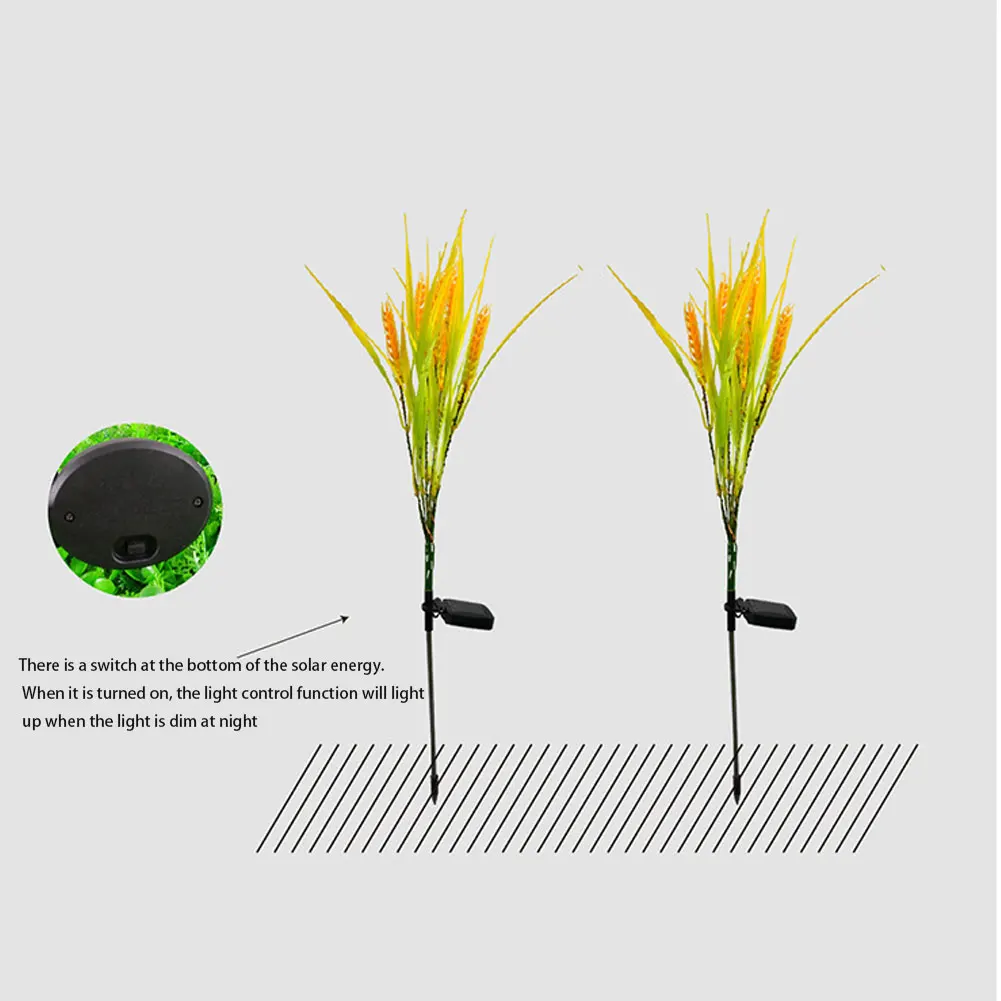 Гирлянда садовая на колышке индуктивсветодиодный Водонепроницаемая