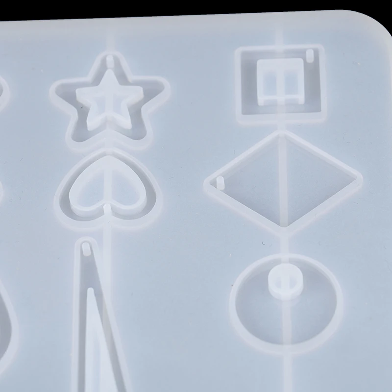 Серьги формочка для силиконовой подвески DIY УФ-отверждаемая эпоксидная смола