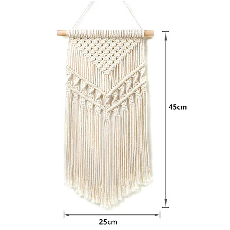 

Bohemian Wall Decoration Diamond Lace Small Tapestry Hot Sale Hand Woven Home Decor Nordic Style Hanging Decorations Crafts