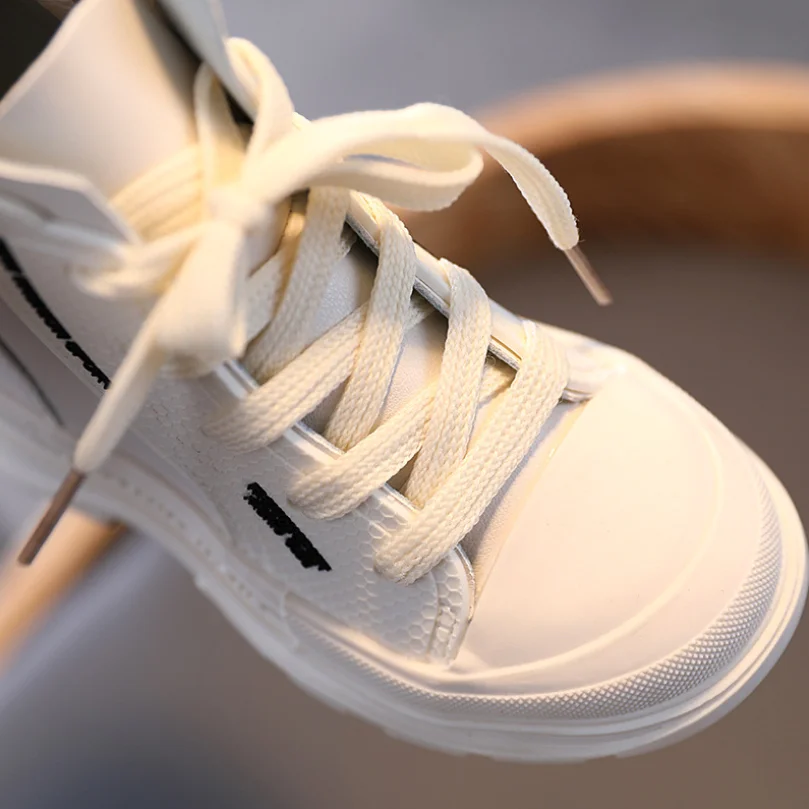 Осенне зимние теплые детские ботинки для девочек модная детская обувь из