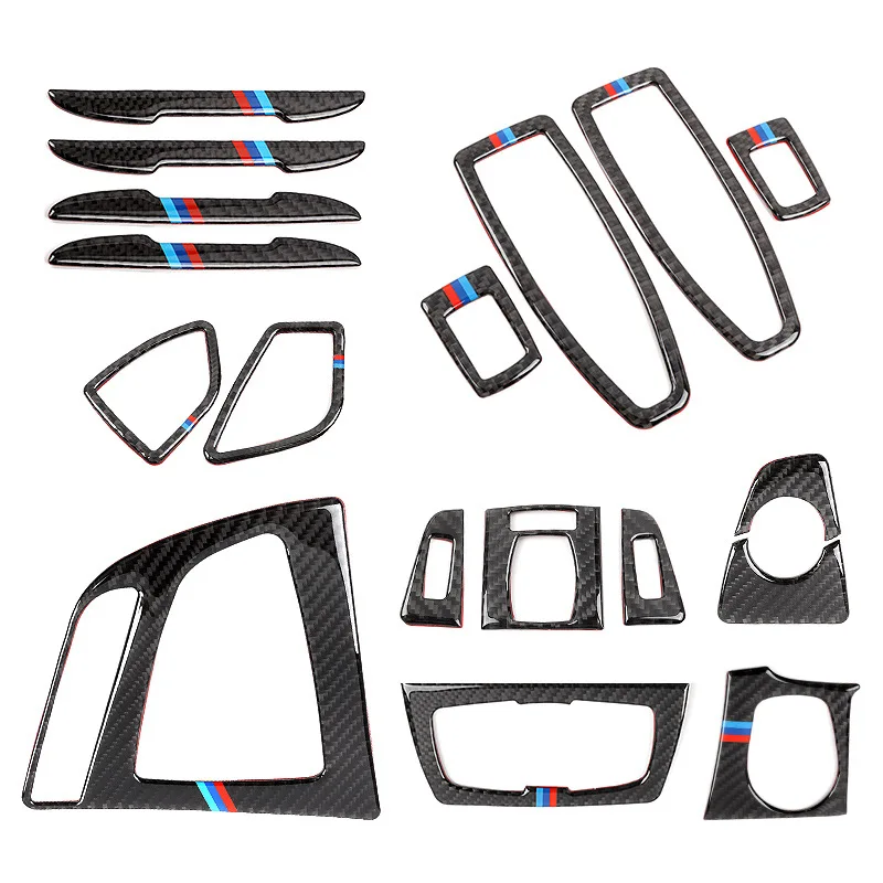 Углеродное волокно CD проигрыватель панель Центральная рамка медиа