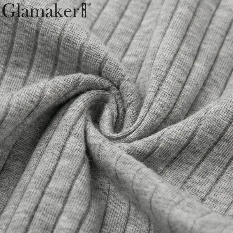 Glamaker, трикотажное облегающее платье с бретельками, женское элегантное платье без рукавов с открытыми плечами, женские вечерние платья на осень и зиму, сексуальное платье
