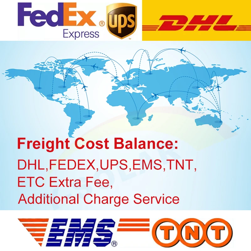 

Y-Solar Freight Cost Balance,DHL,FedEx,UPS Etc. Remote Area Fee Shipment Servece.Extra Shipping Addictional Charge Link