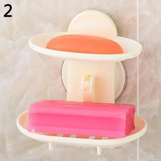 Ванная комната двухслойная сильная присоска мыльница слив держатель тарелка