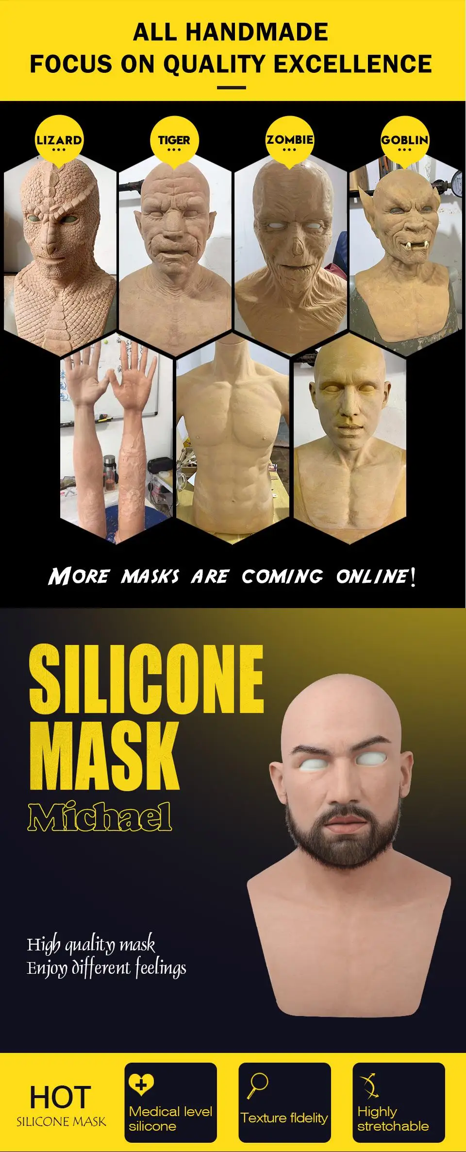 Realmaskmaster Мужская латексная Реалистичная взрослая силиконовая маска на все лицо для мужчин маска для вечеринки Косплей Фетиш настоящая кожа