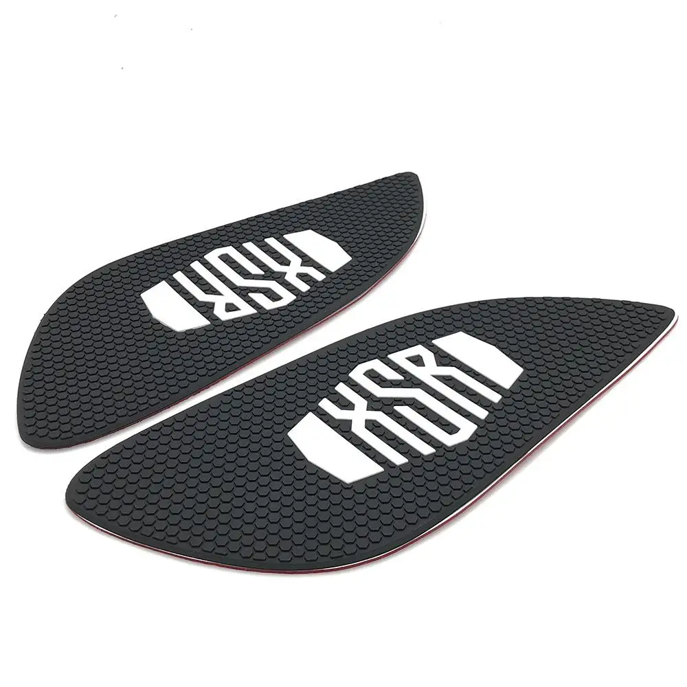 

1Pair Motorcycle Sticker Anti-slip Tank Traction Pad Side Knee Grip Protector Logo For Yamaha XSR155