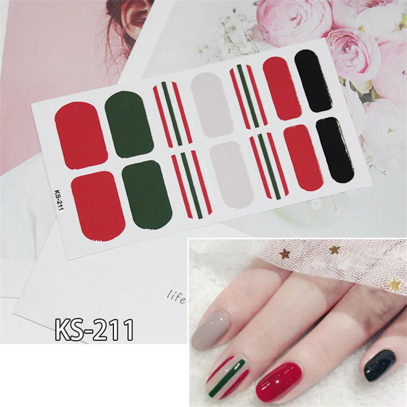 

1 Sheet Glitter Series Powder Sequins Fashion Nail Art Stickers Collection Manicure DIY Nail Polish Strips Wraps for Party Decor