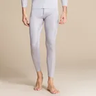Мужские теплые трикотажные штаны, тонкие леггинсы из натурального шелка тутового шелкопряда на осень и зиму, 7082