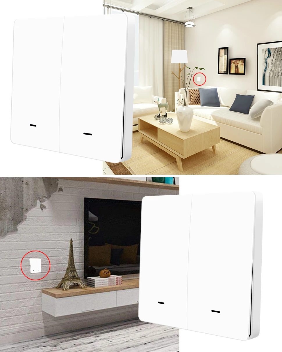Cateyes ЕС 2 банды настенный выключатель Smart ZigBee 3,0 tuya ворота способ нулевой линии противопожарная проводка светильник дистанционного Управление Беспроводной ключ настенный выключатель