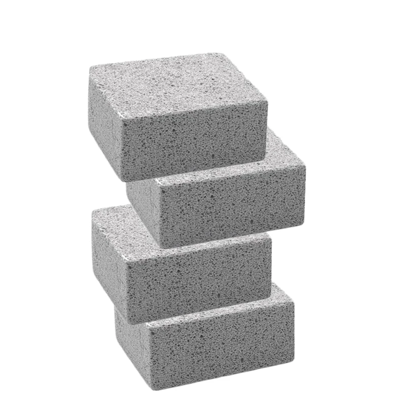 

4 Pack Grill Griddle Cleaning Brick Block,Kitchen Bathroom Cleaning Pumice Block, De-Scaling Cleaning Stone For Removing Stains