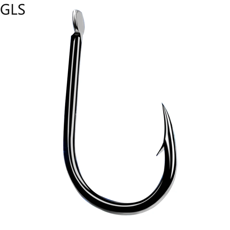 

GLS High Quality 200 pcs/packet High-carbon Steel Material1#-15# With Barbed Fish Hook Fishing Accessories