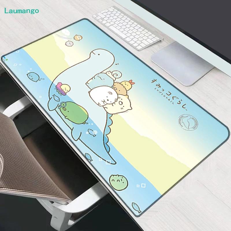 

Mouse Pad Gaming Room Accessories Cute Anime Sumikko Gurashi Large Mechanical Keyboard Mat Gamer Computer Table Office Desktop