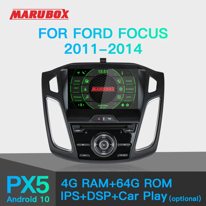 Marubox KD9019DSP DVD Штатная магнитола для Форд Фокус Головное устройство Ford Focus 2011 2014