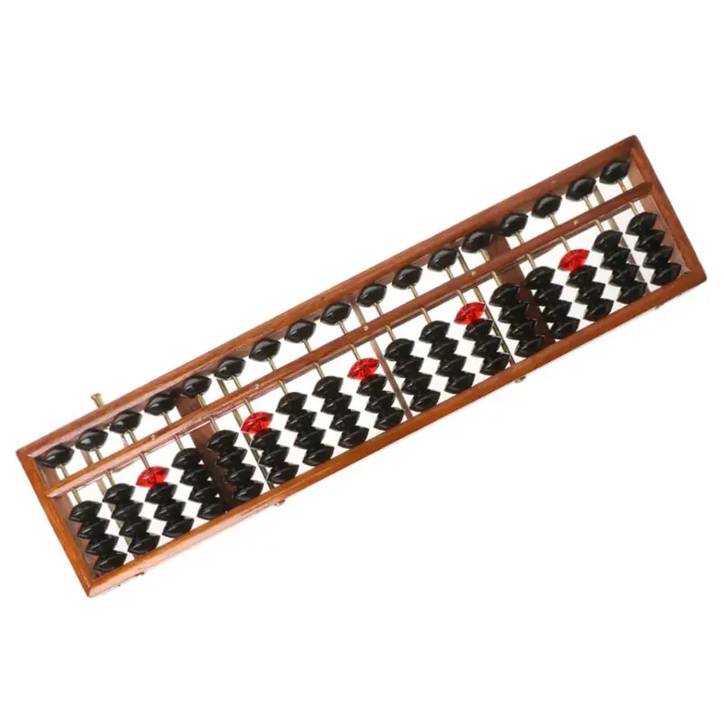 17 цифр деревянный Soroban Стандартный Abacus китайский калькулятор подсчет