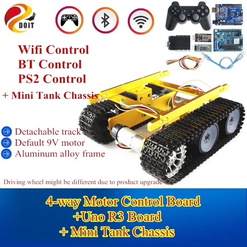 

Wifi Control Robot Tank Car Chassis Handle Control TP100 Tracked Clawler DIY Toy Robot Remote Control Smart Chain Vehicle BT