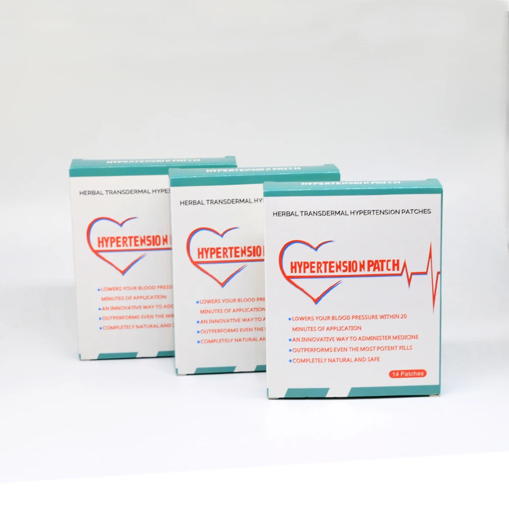 

28pcs=2 boxes Hypertension Relief Plaster Reduce Control High Blood Pressure Patch Hypertension Patch to Clean Blood Vessel