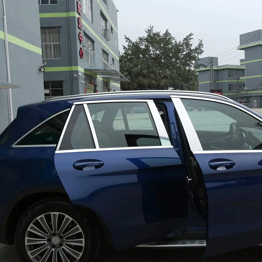 8 шт. полированная опора из алюминиевого сплава для автомобильной двери отделка