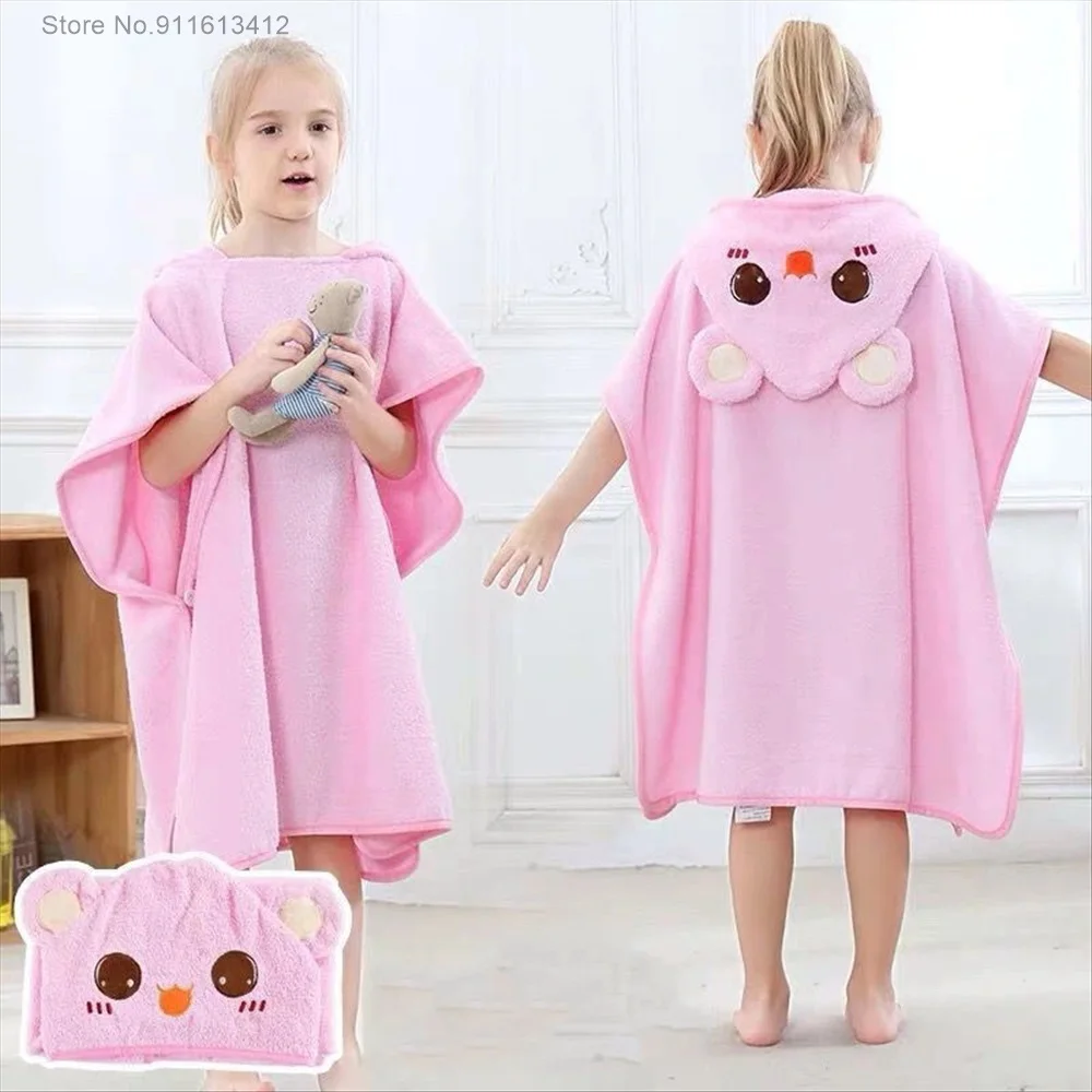 Синие банные полотенца с динозавром детский Мягкий банный халат детские халаты