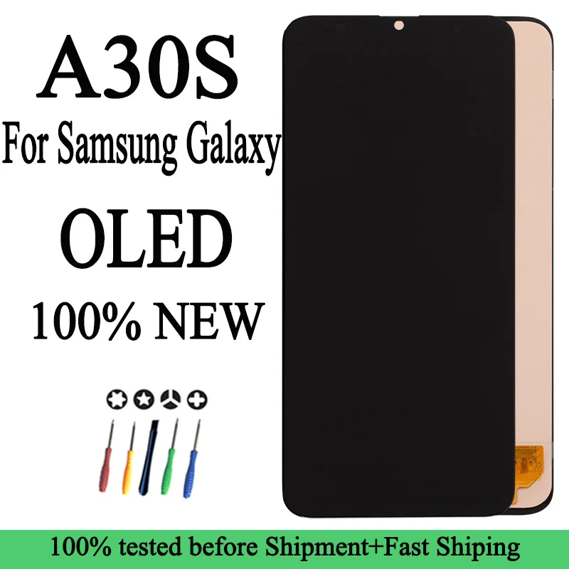 100% новый ЖК дисплей для Samsung A30s A307 A30S сенсорный экран цифровая камера 5 Мп две sim