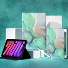 Умный чехол для нового ipad 2021, Чехол 9 поколения для ipad 10,2 78, чехол для планшета, мраморный чехол из искусственной кожи, умный чехол для iPad 10,2, 56, 9,7