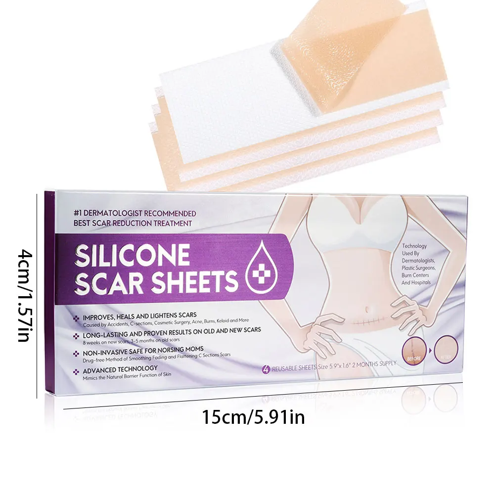 

Efficient Surgery Scar Removal Silicone Gel Sheet Therapy Patch for Acne Gel Therapy Silicon Patch Remove Trauma Burn Sheet