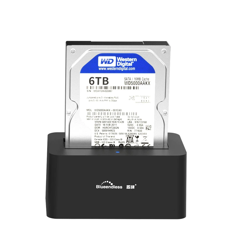 Blueendless Hdd док станция 2 5 дюйма 3 жесткий диск Корпус Usb 0 Sata интерфейс Поддержка Макс